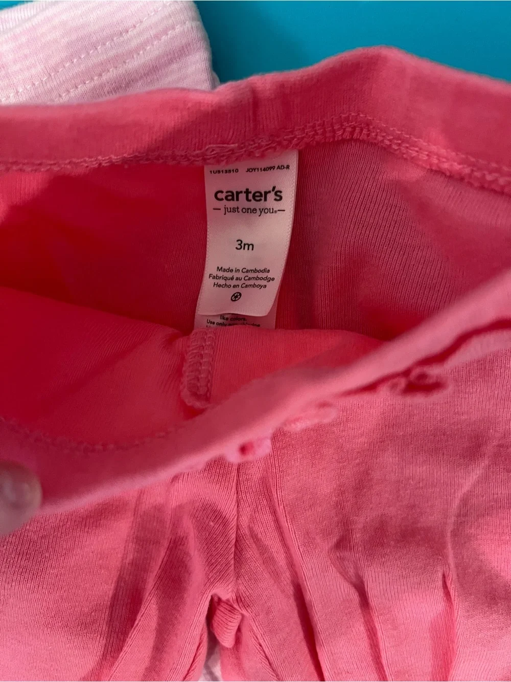 Carter's Pink & Light Pink Ruffle Hem Leggings - 2 Pack